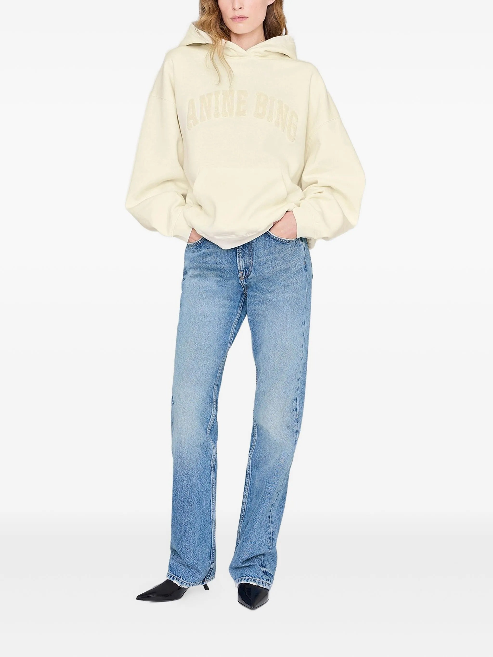 HARVEY SWEATSHIRT  WASHED CREAM