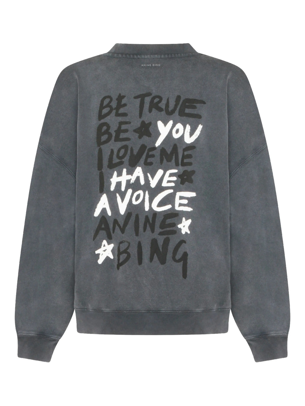 MILES SWEATSHIRT EMPOWERMENT  WASHED BLACK