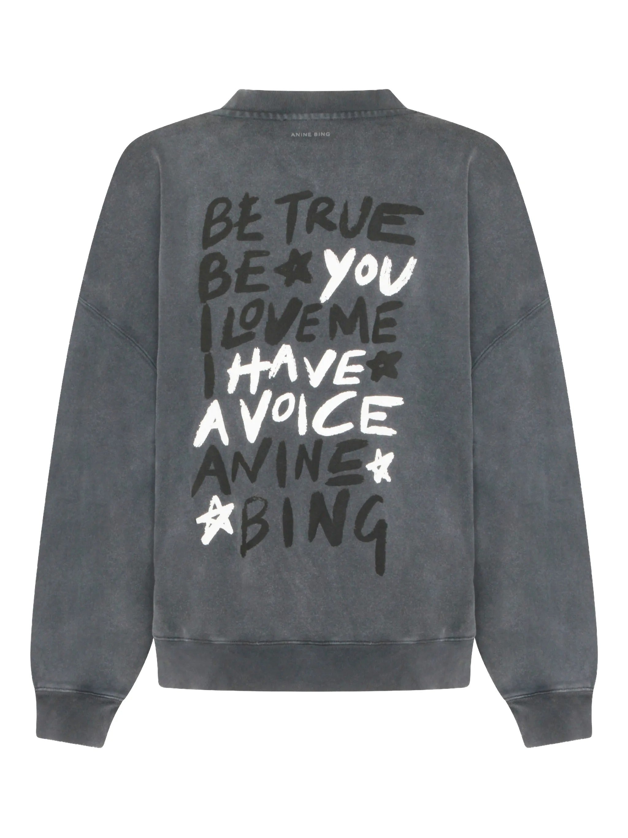 MILES SWEATSHIRT EMPOWERMENT  WASHED BLACK