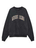 MILES SWEATSHIRT ANINE BING LEOPARD  WASHED BLACK