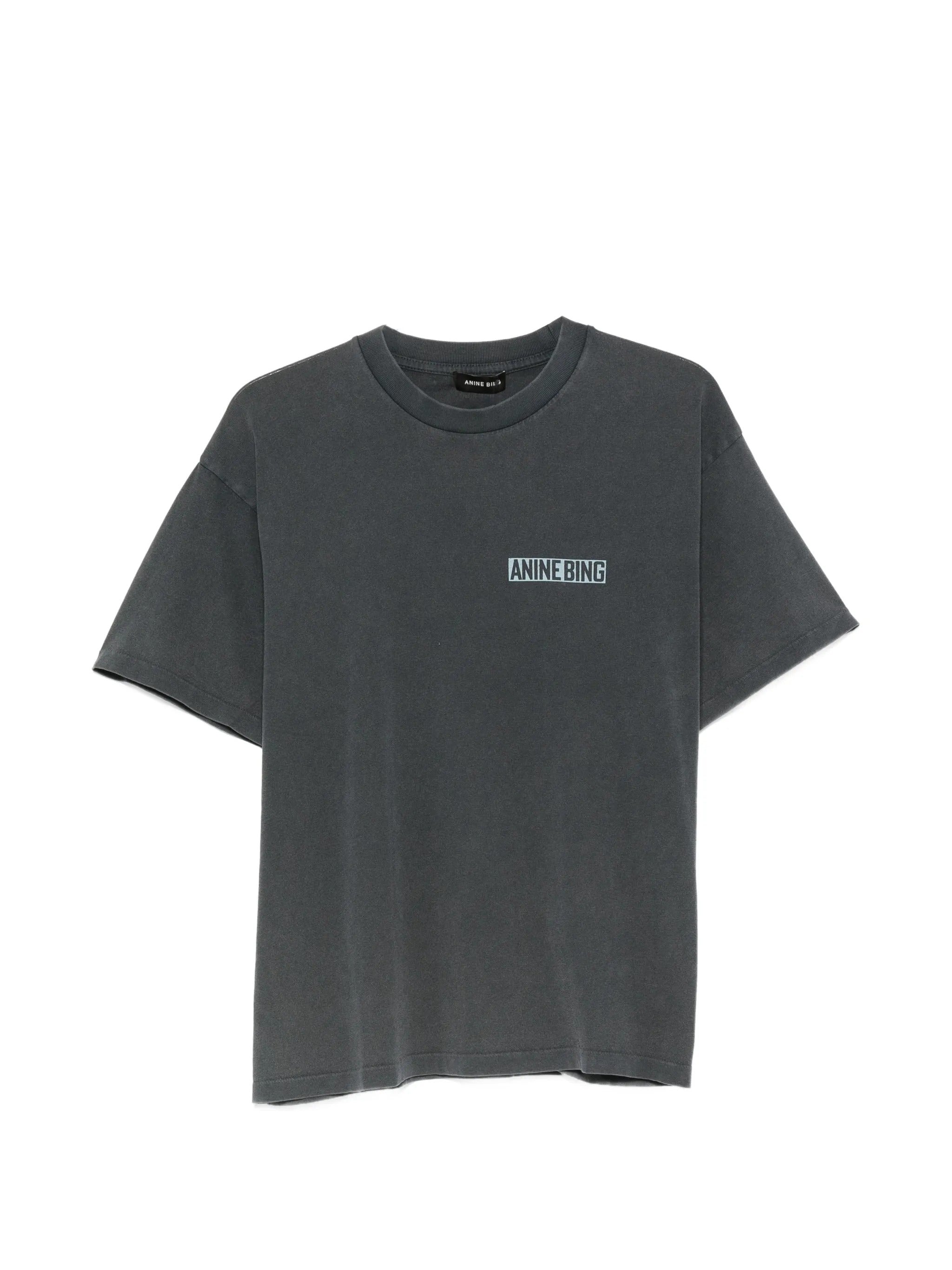 CADE TEE PALM - WASHED BLACK