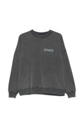 MILES SWEATSHIRT PALM - WASHED BLACK