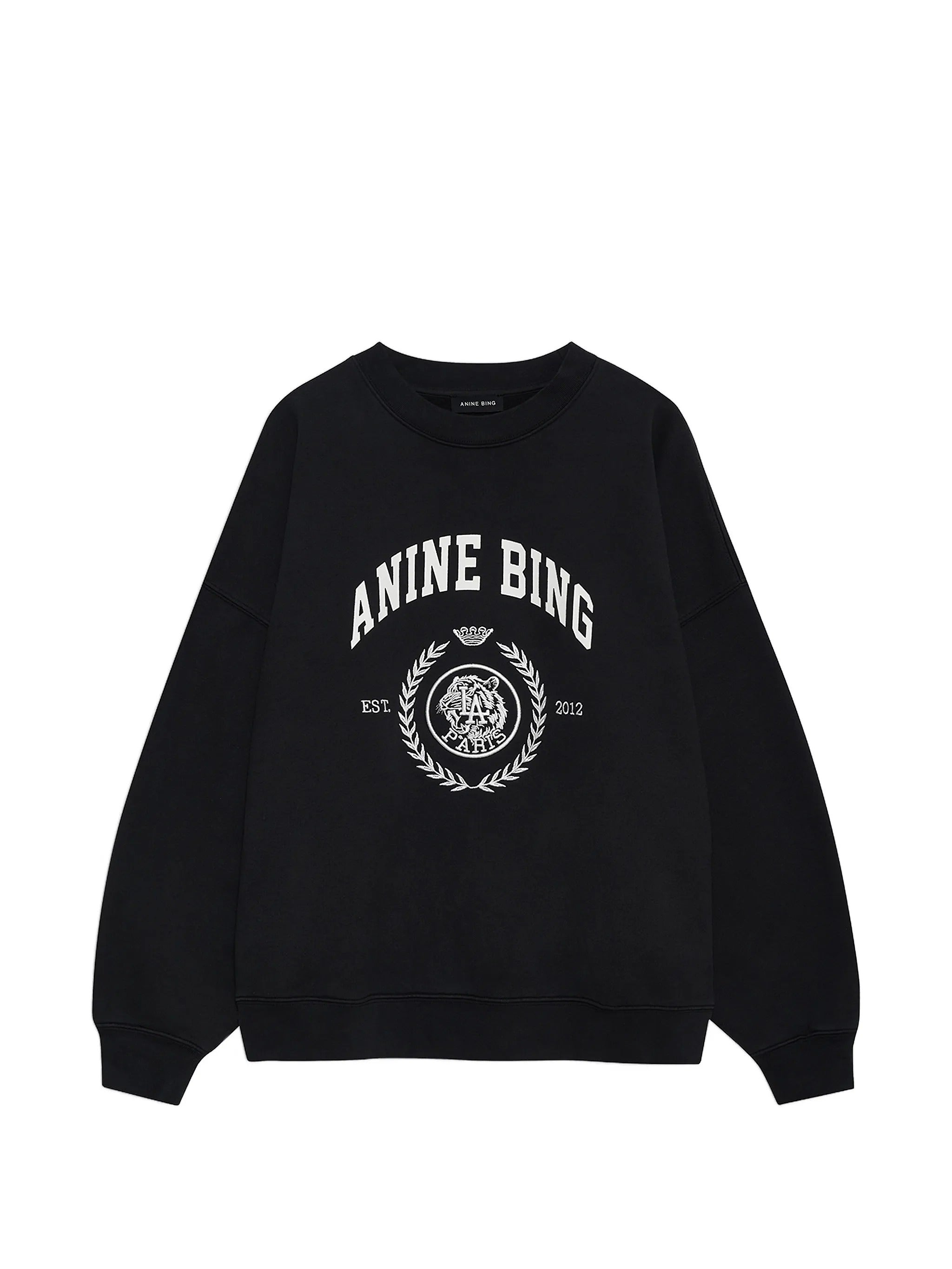 MILES SWEATSHIRT COLLEGIATE - VINTAGE BLACK