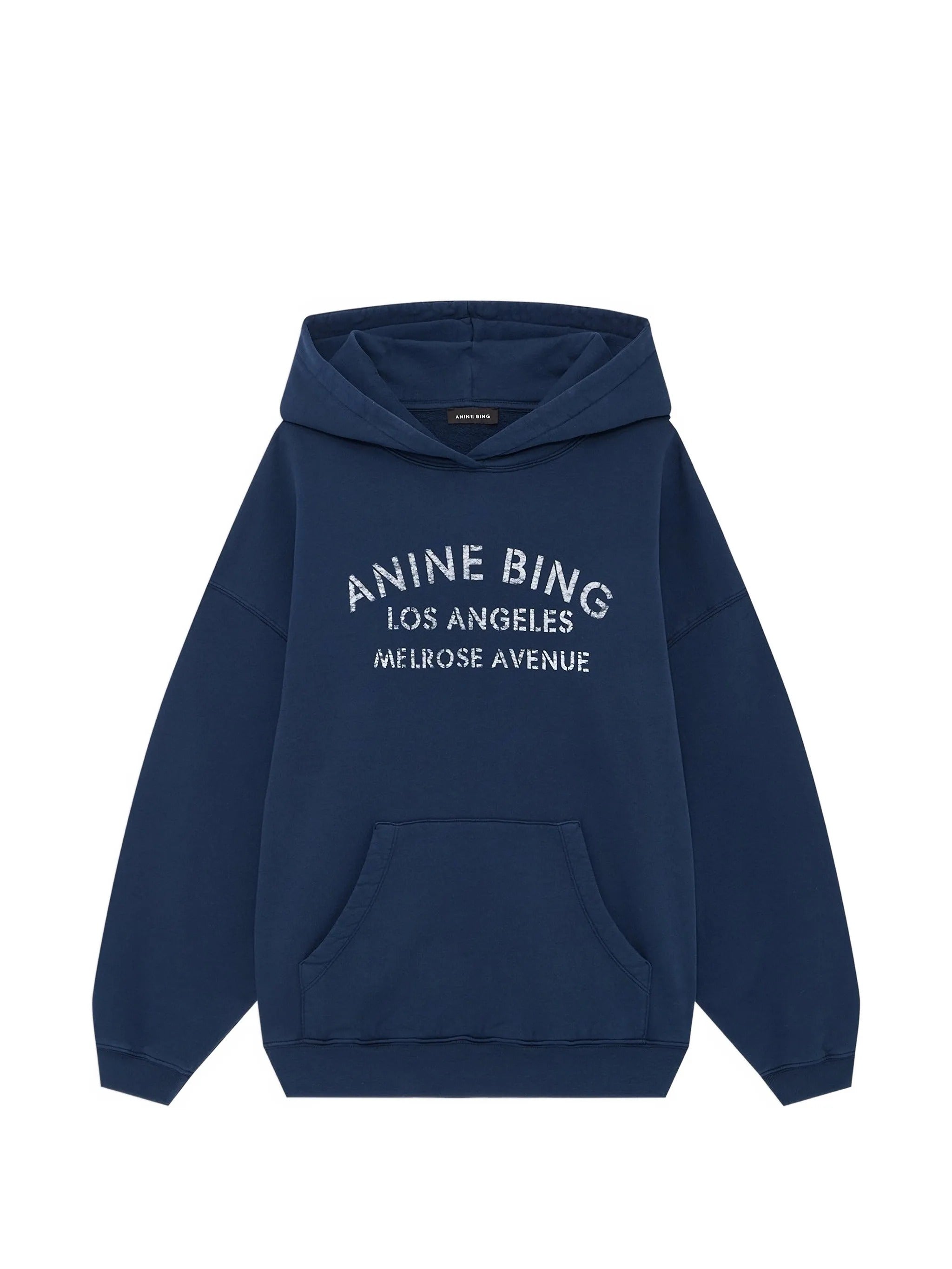 HARVEY SWEATSHIRT MELROSE STENCIL - NAVY