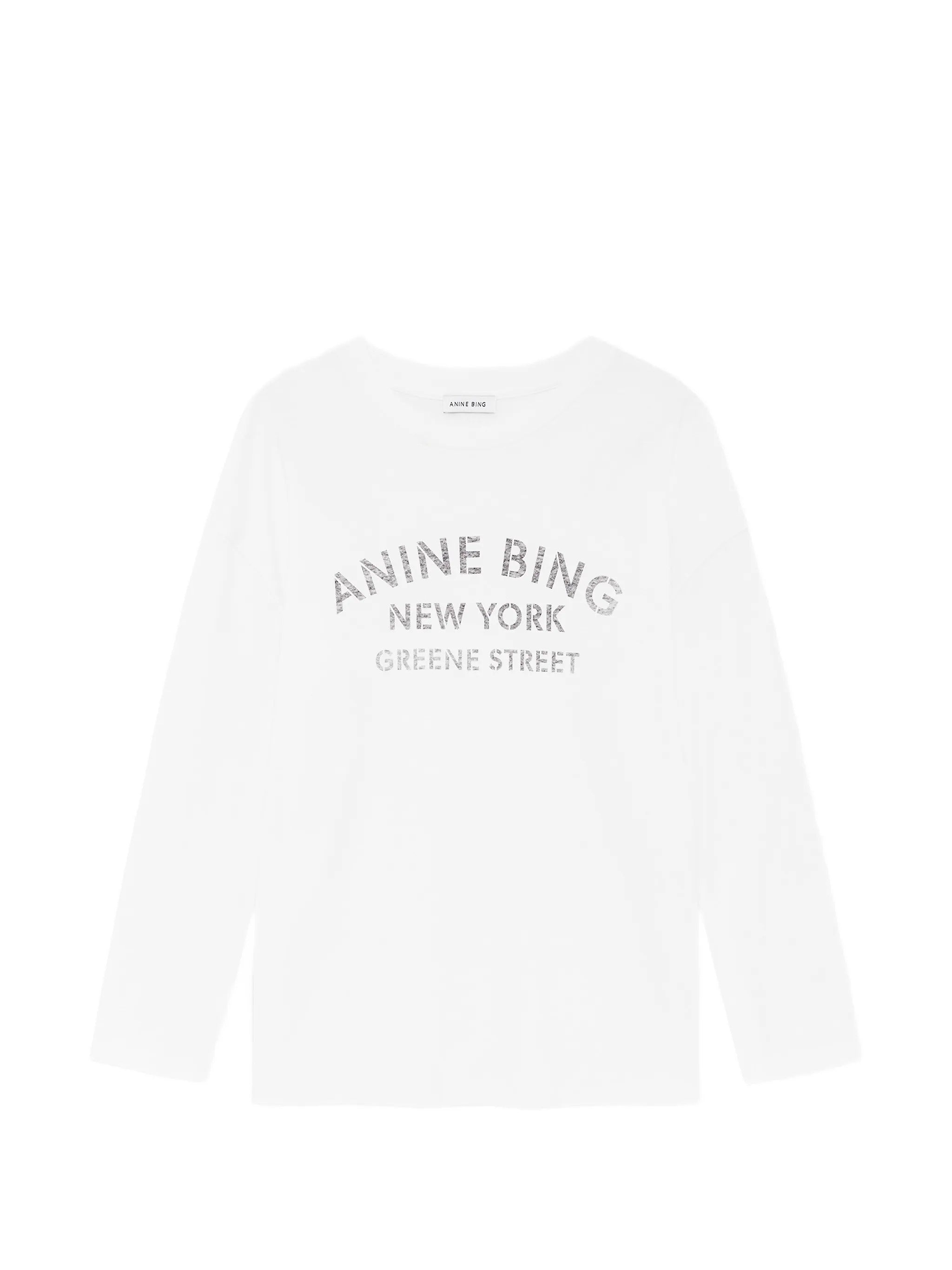 IVAN LONG SLEEVE NEW YORK STENCIL - IVORY