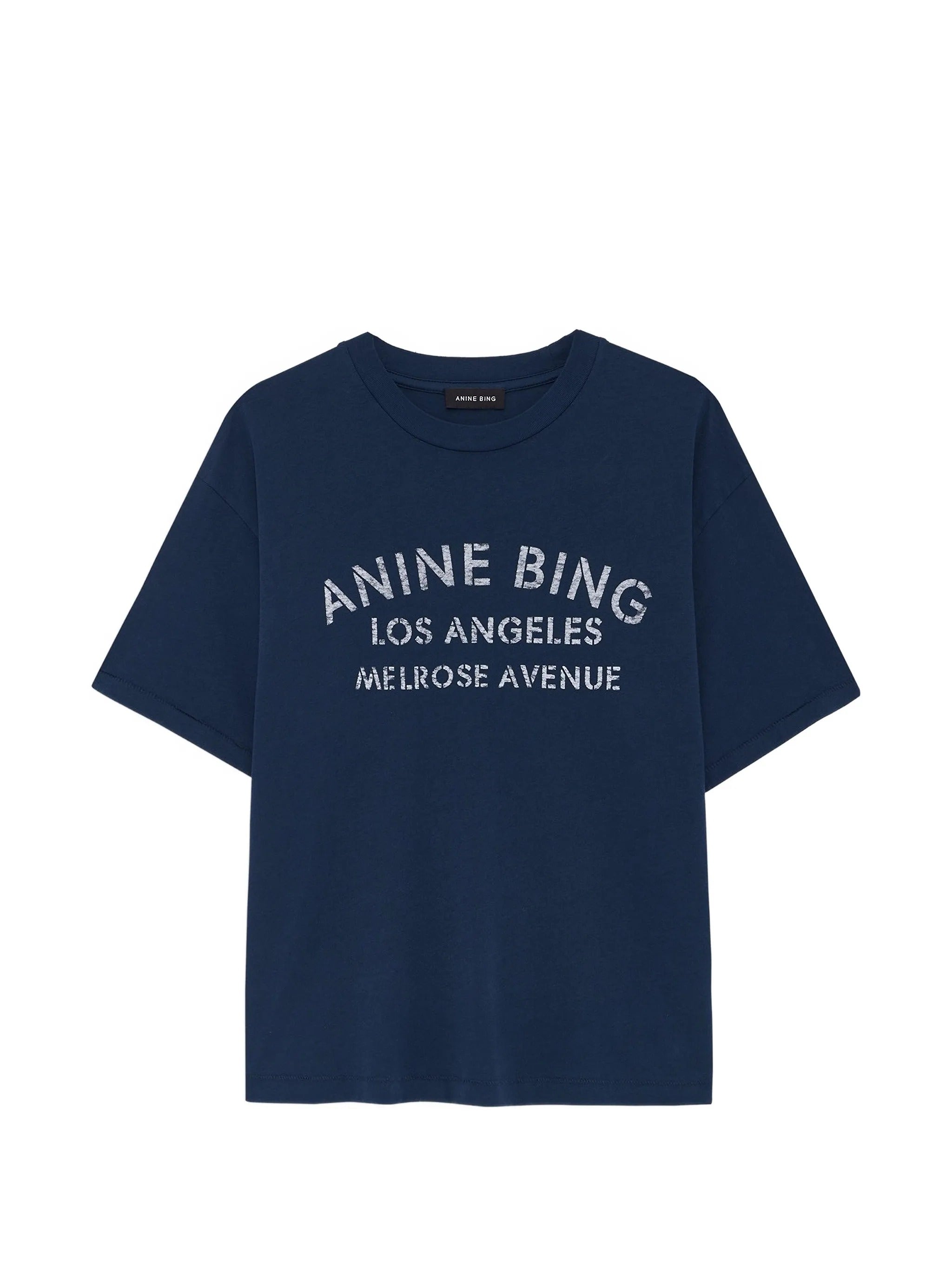 CADE TEE MELROSE STENCIL - NAVY