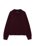 LEE POLO SWEATER - FIG