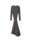 LONG SLEEVE FLUID DRESS