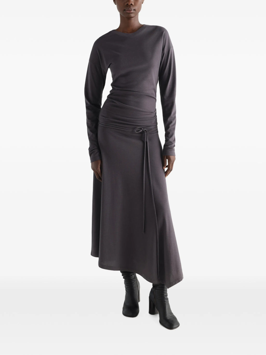 LONG SLEEVE FLUID DRESS