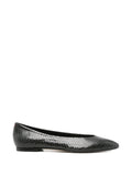 Ellie Mini Snake Print Calf Leather Moss