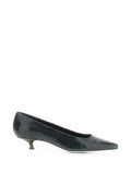 Cari Mini Snake Print Calf Leather Moss