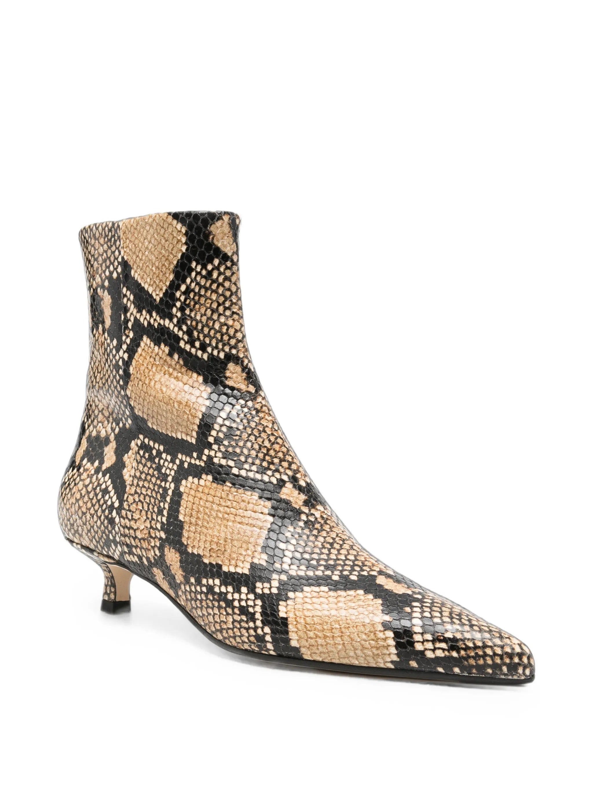 Sofie Snake Print Calf Leather Hazelnut