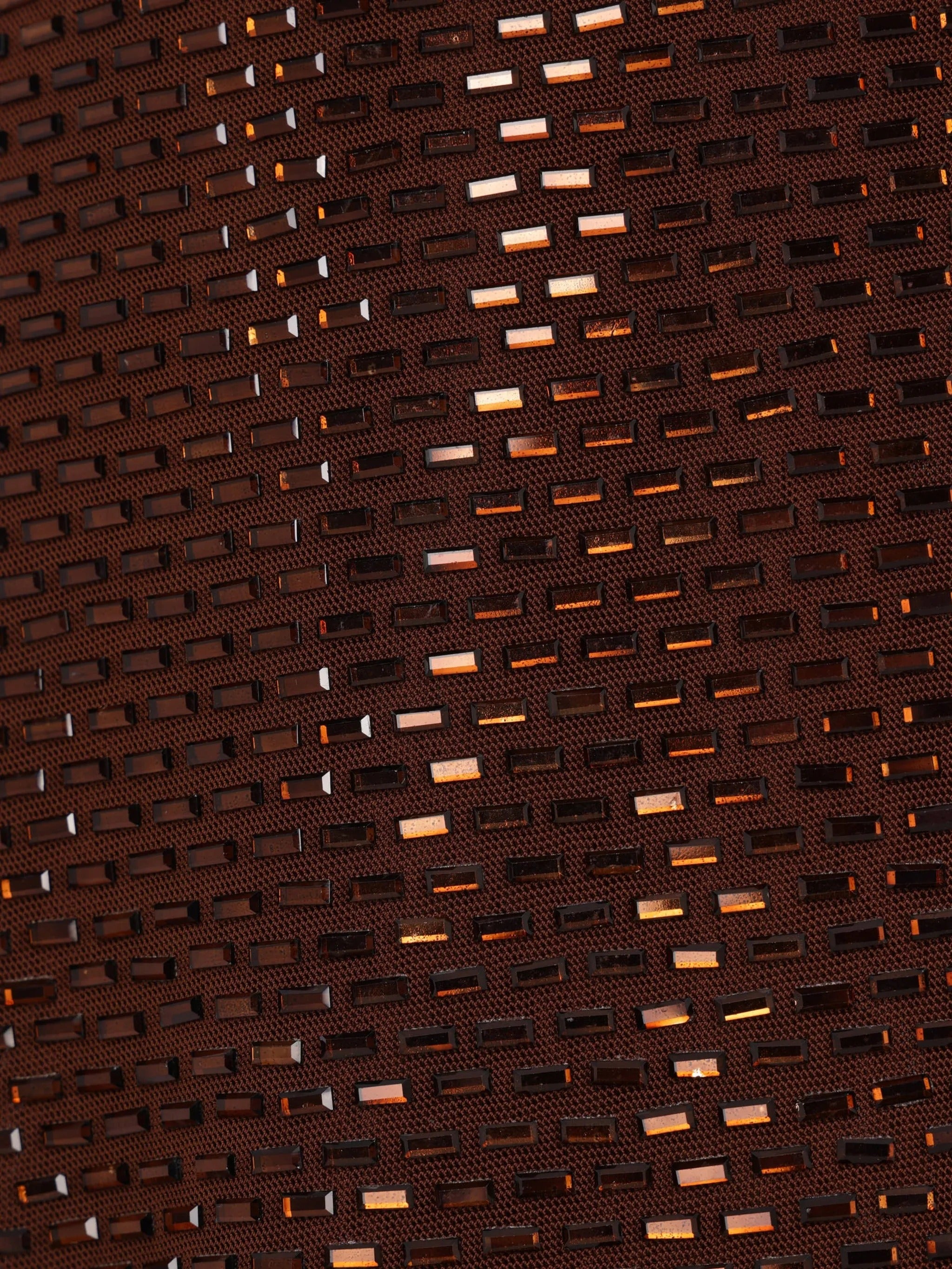 BROWN RHINESTONE MAXI DRESS