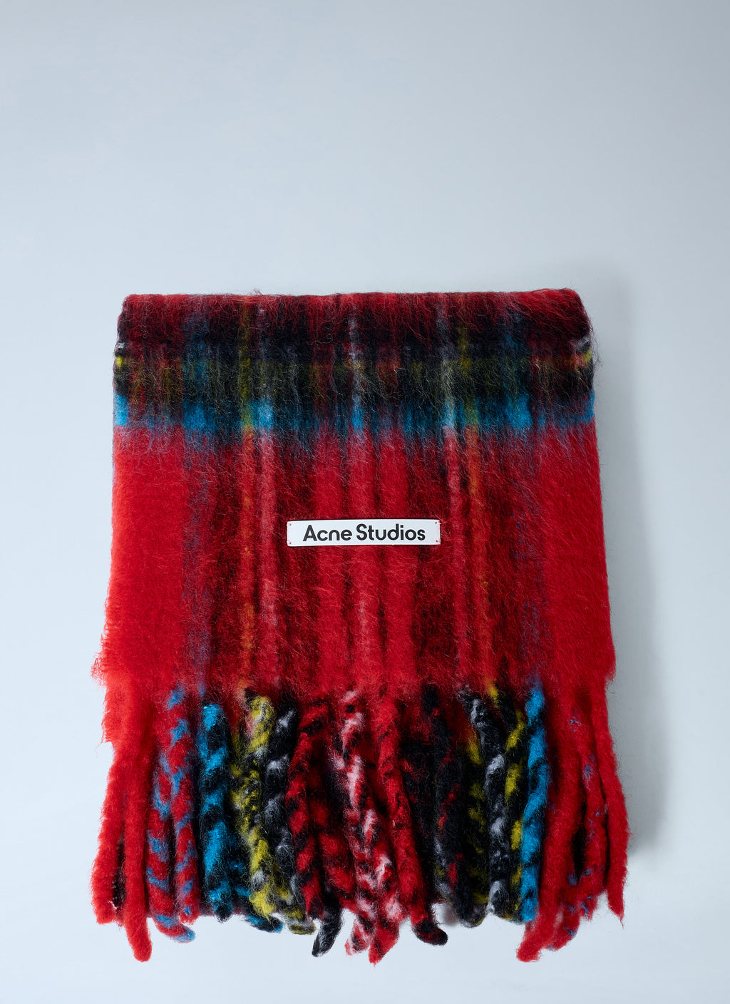 Mohair Checked Scarf