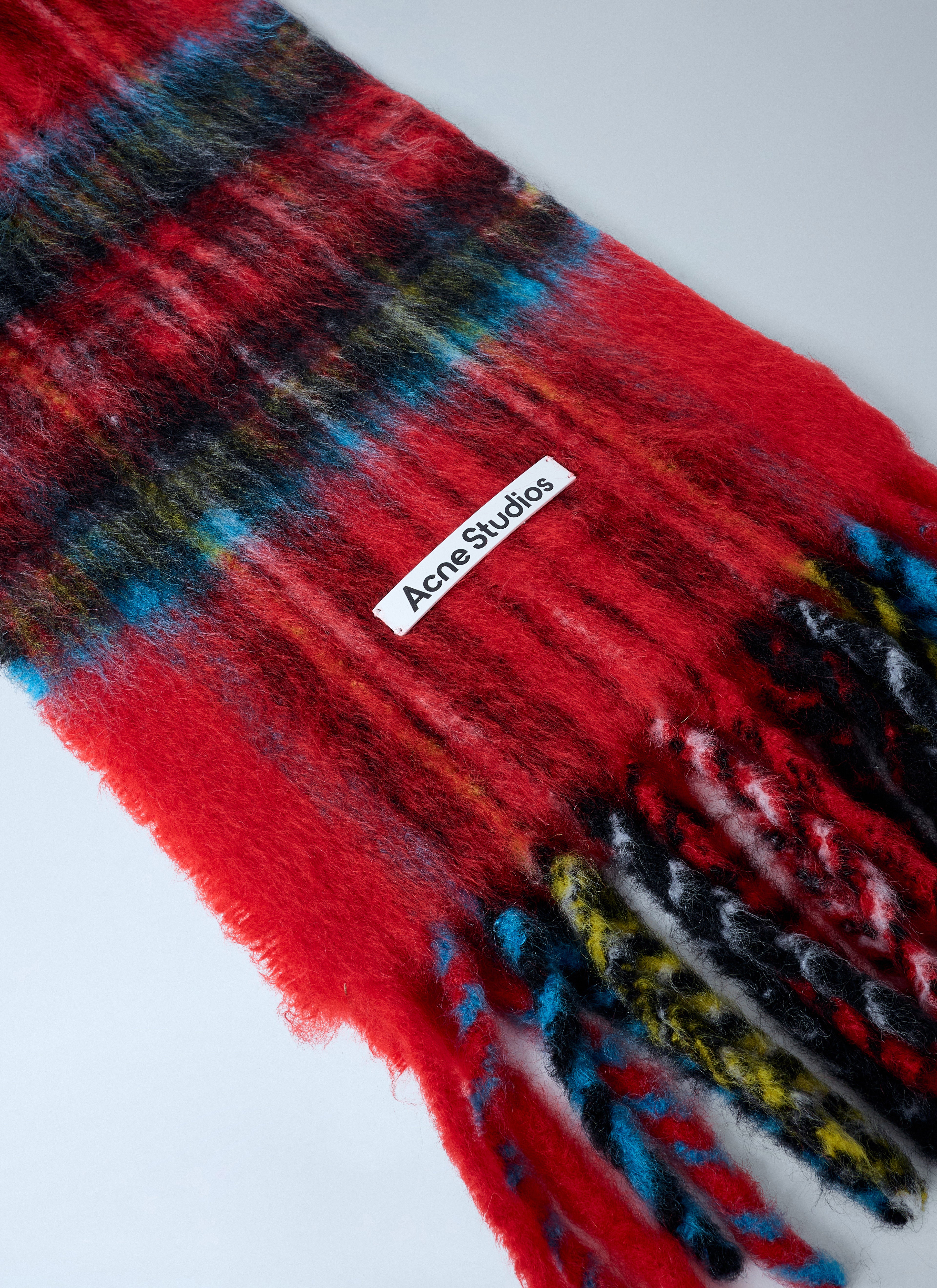 Mohair Checked Scarf