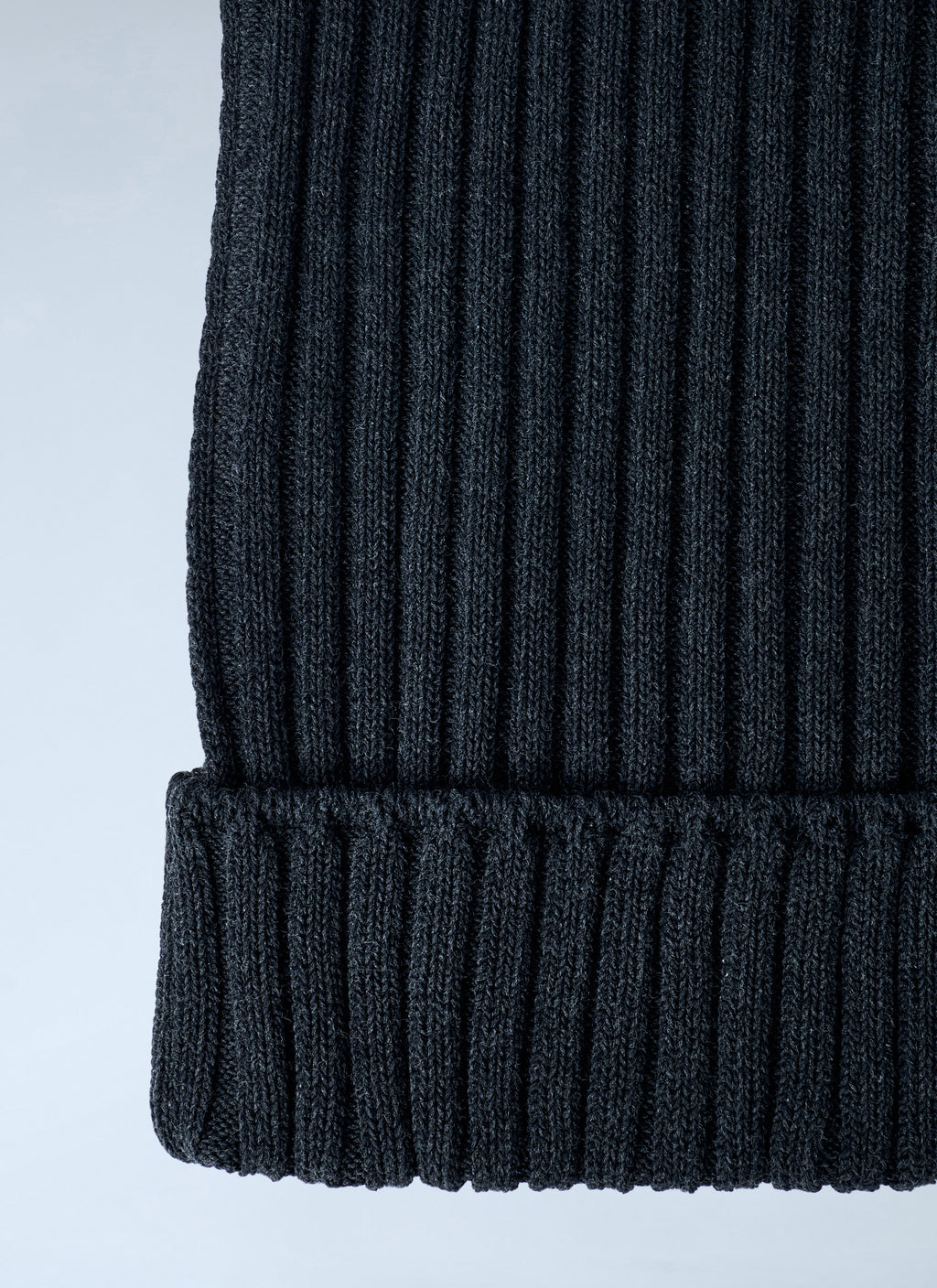 Ribbed Square Beanie Hat