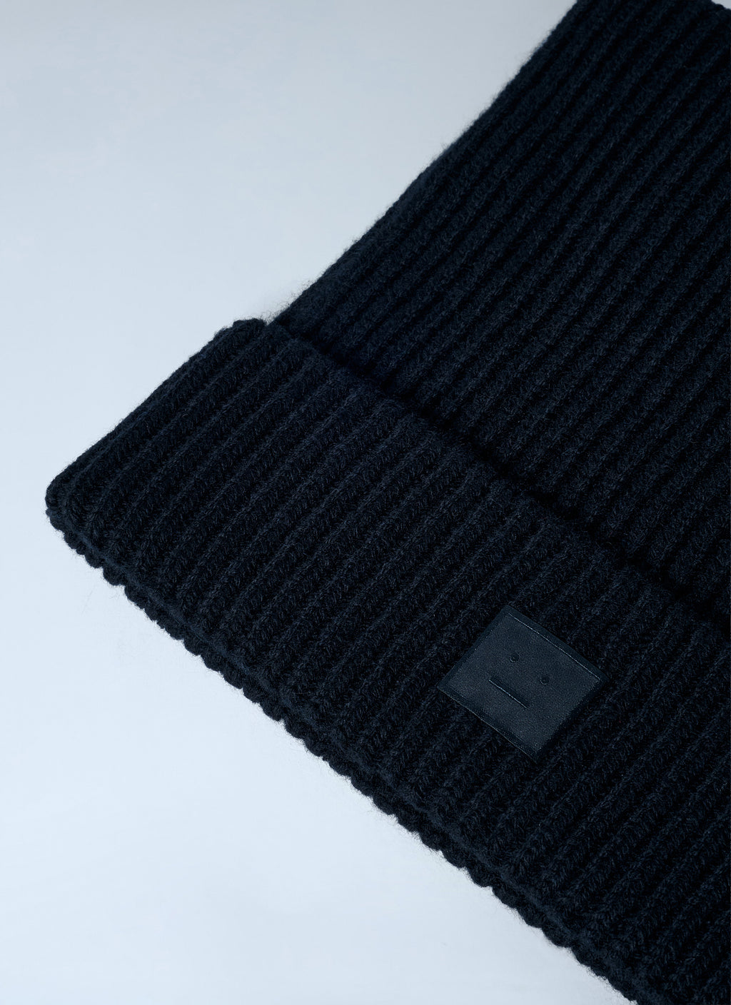 Face Logo Square Beanie Hat