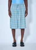 Casual Flannel Check Shorts