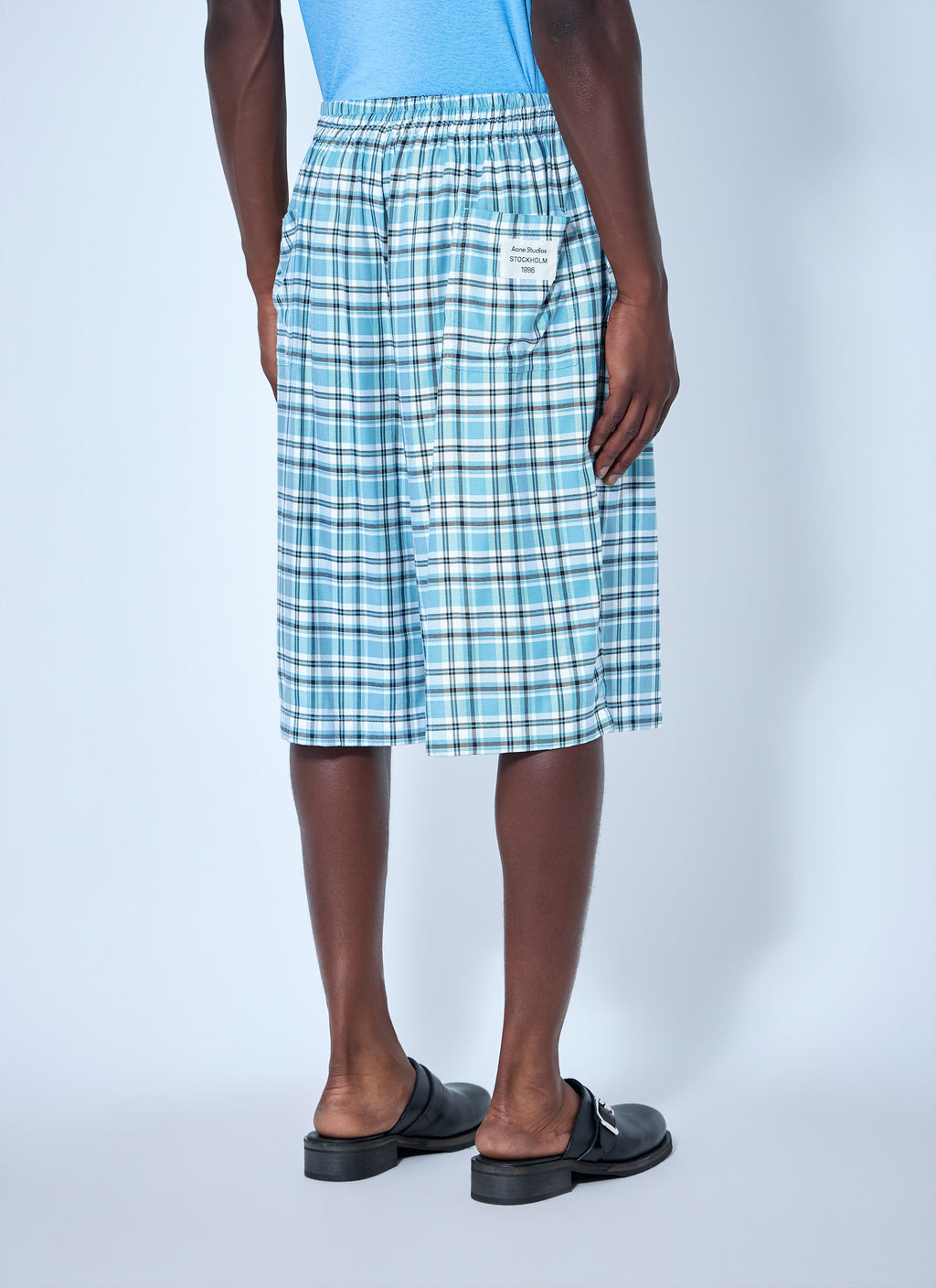 Casual Flannel Check Shorts