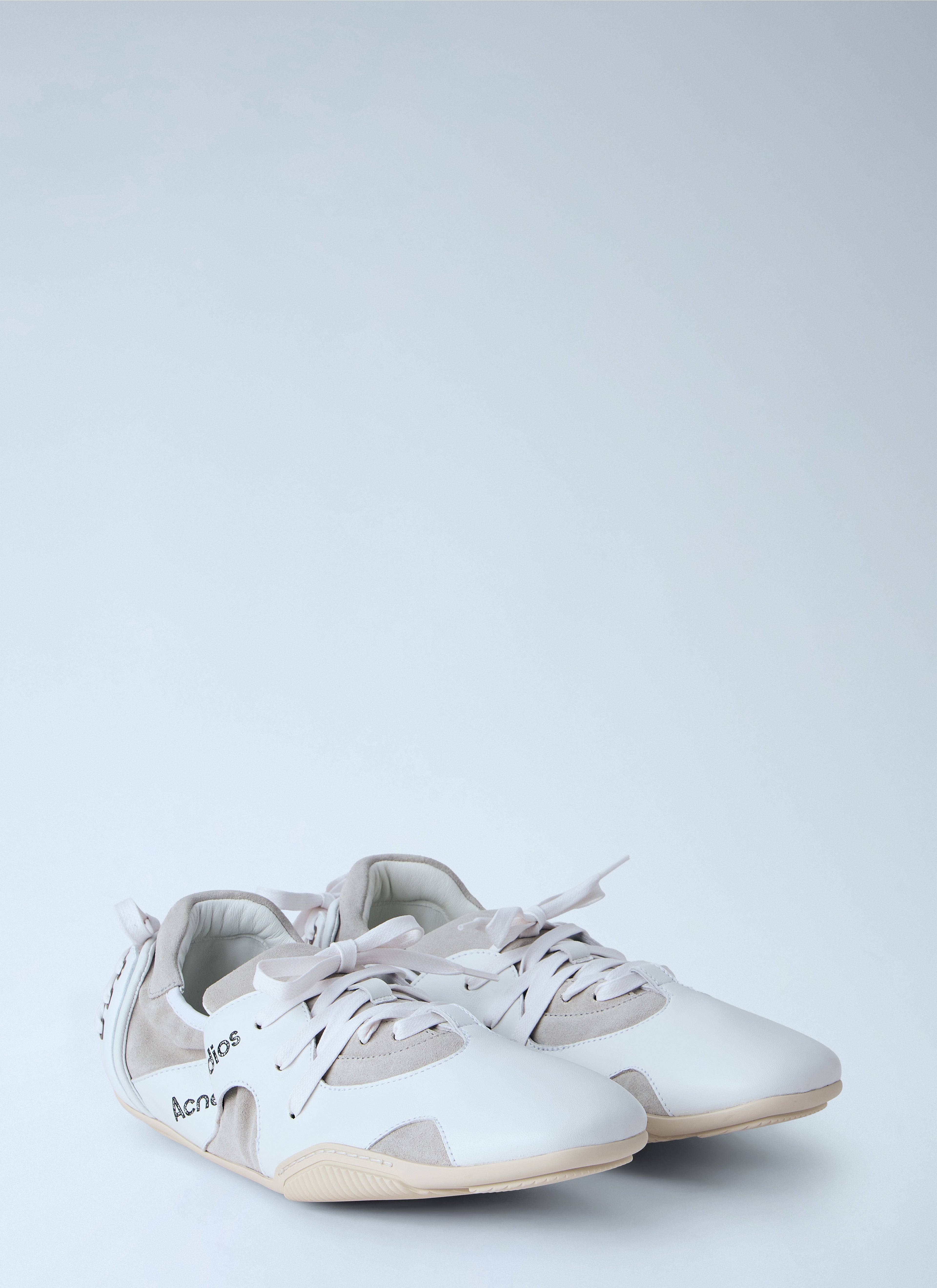 Leather Lace-Up Sneakers