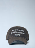 Washed Fabric Logo Baseball Cap