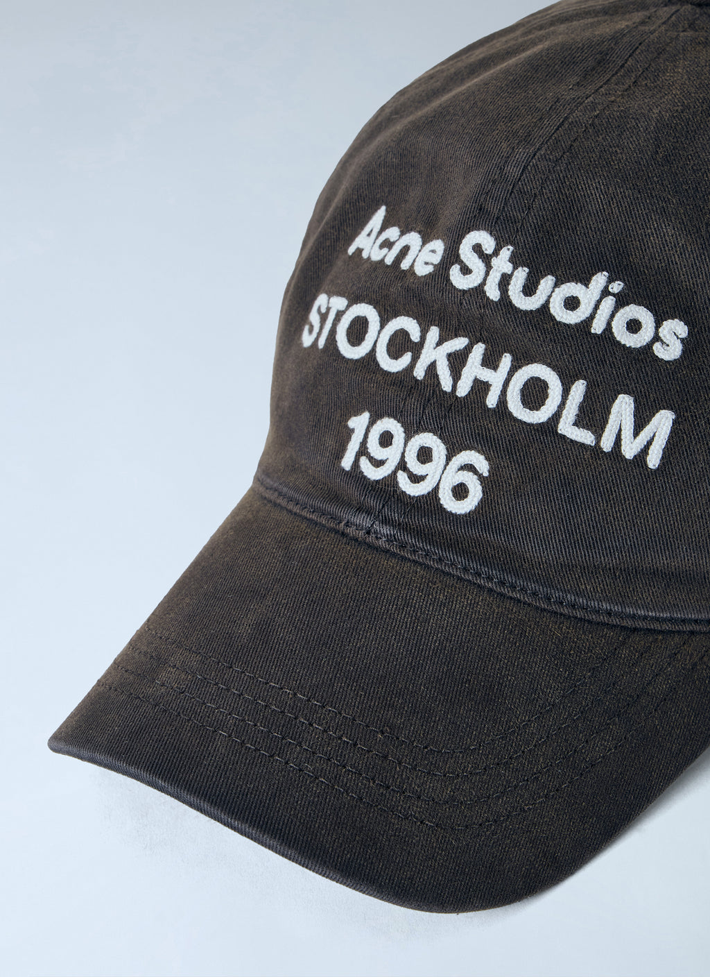 Washed Fabric Logo Baseball Cap