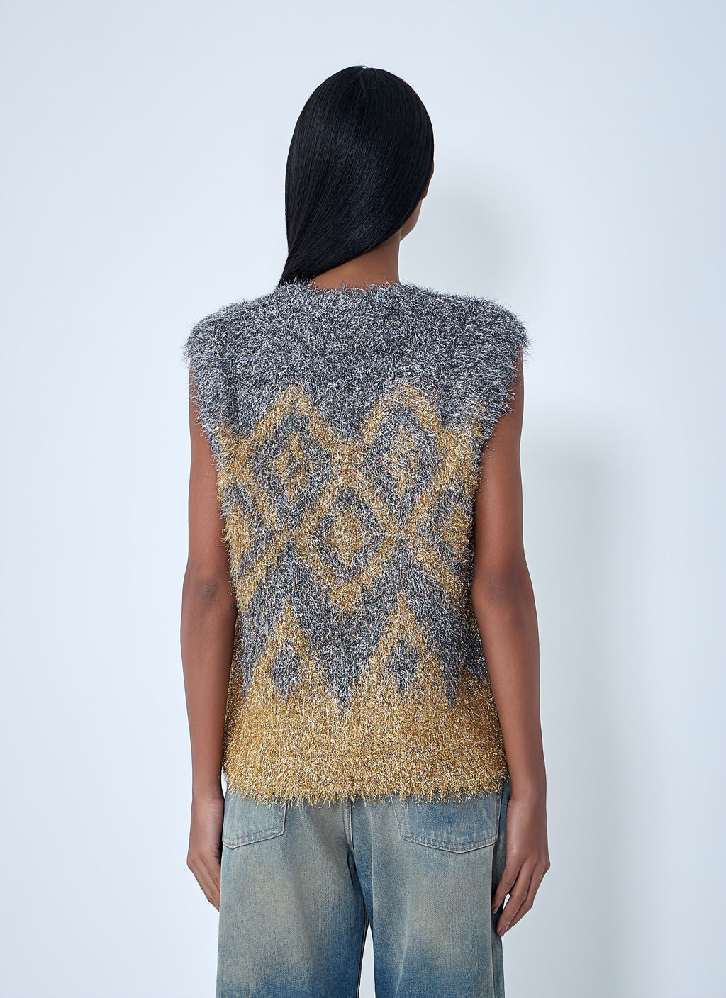 Textured Sleeveless Knit Top