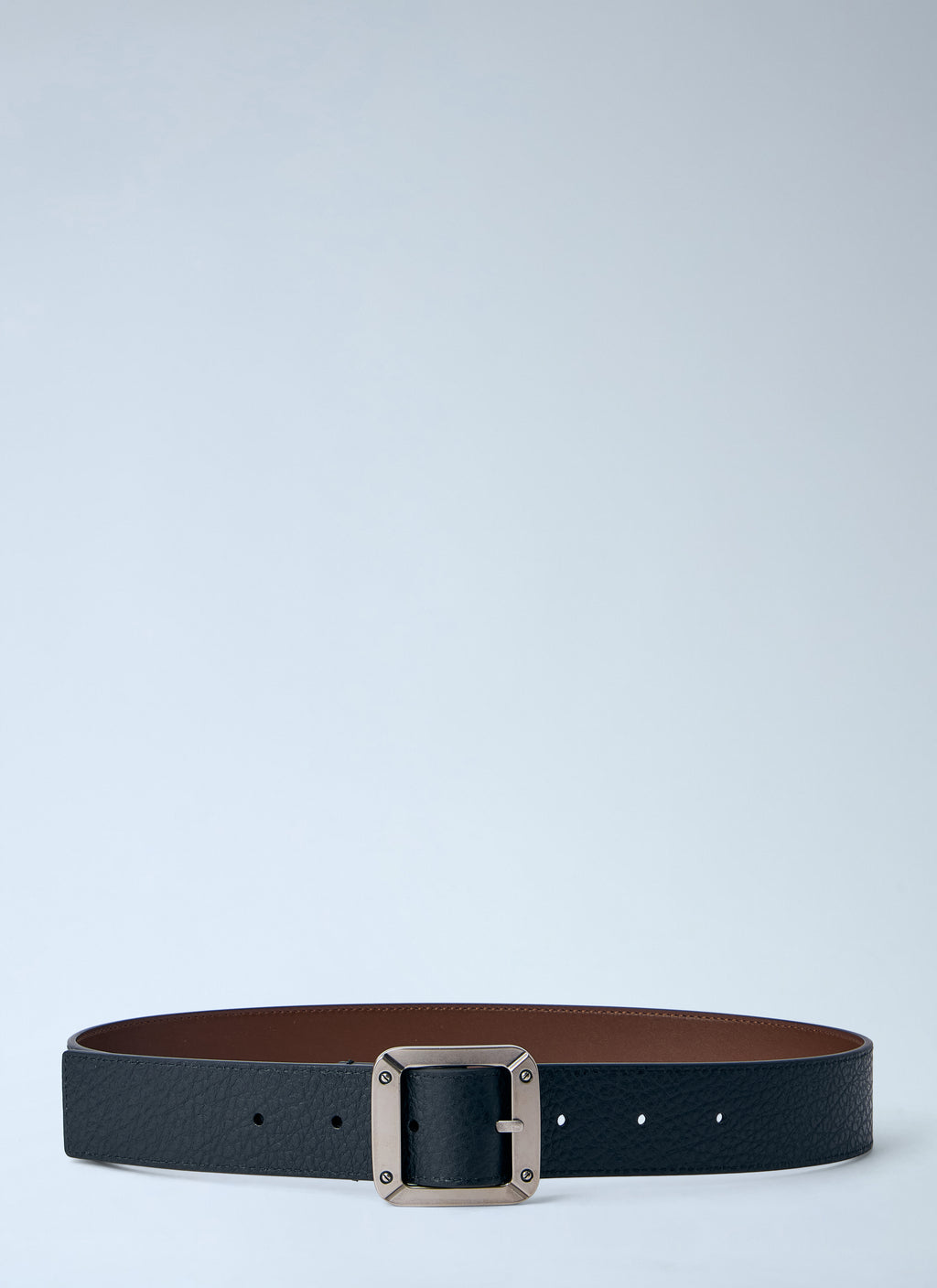 Textured Reversible Leather Belt