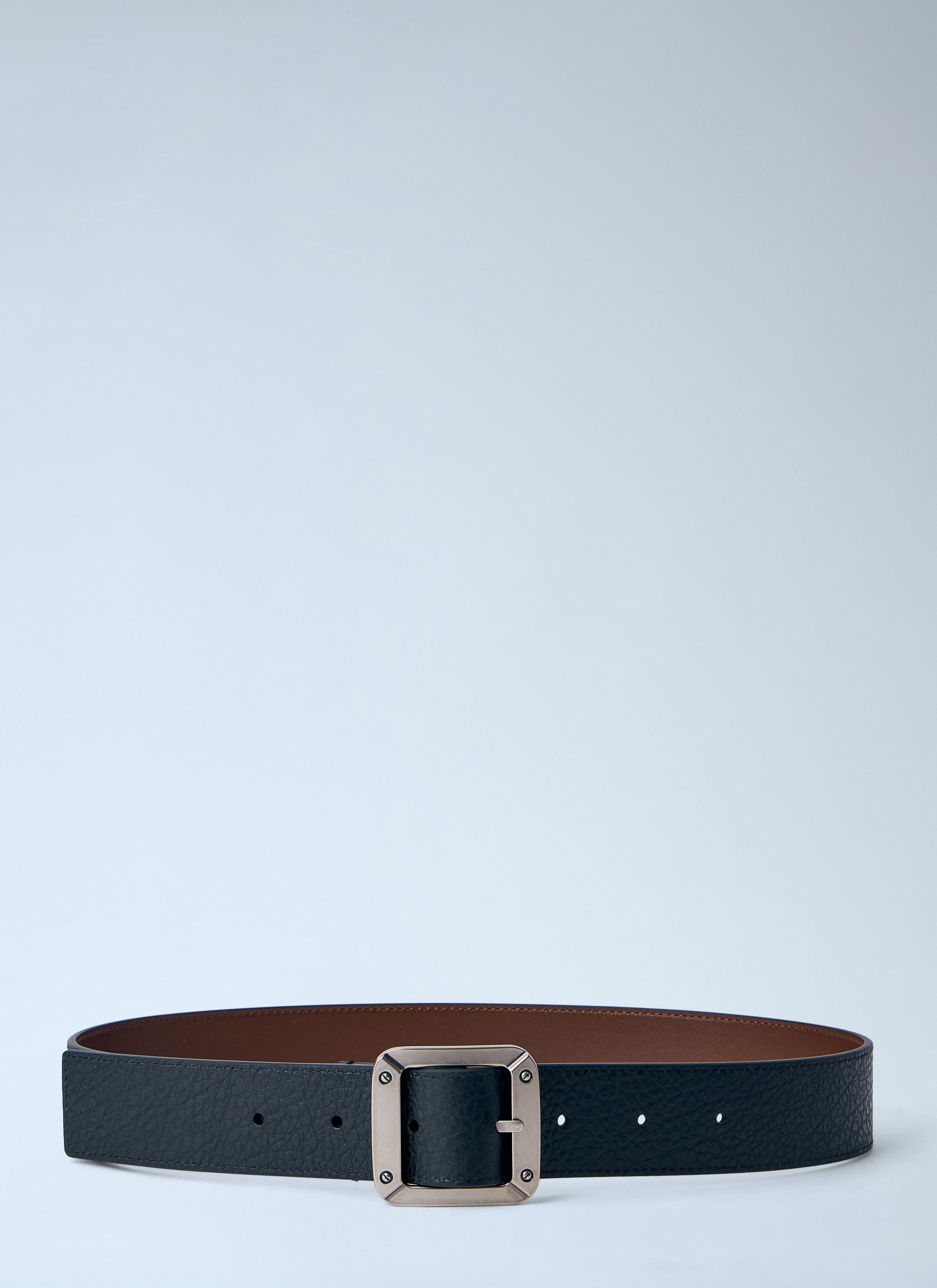 Textured Reversible Leather Belt