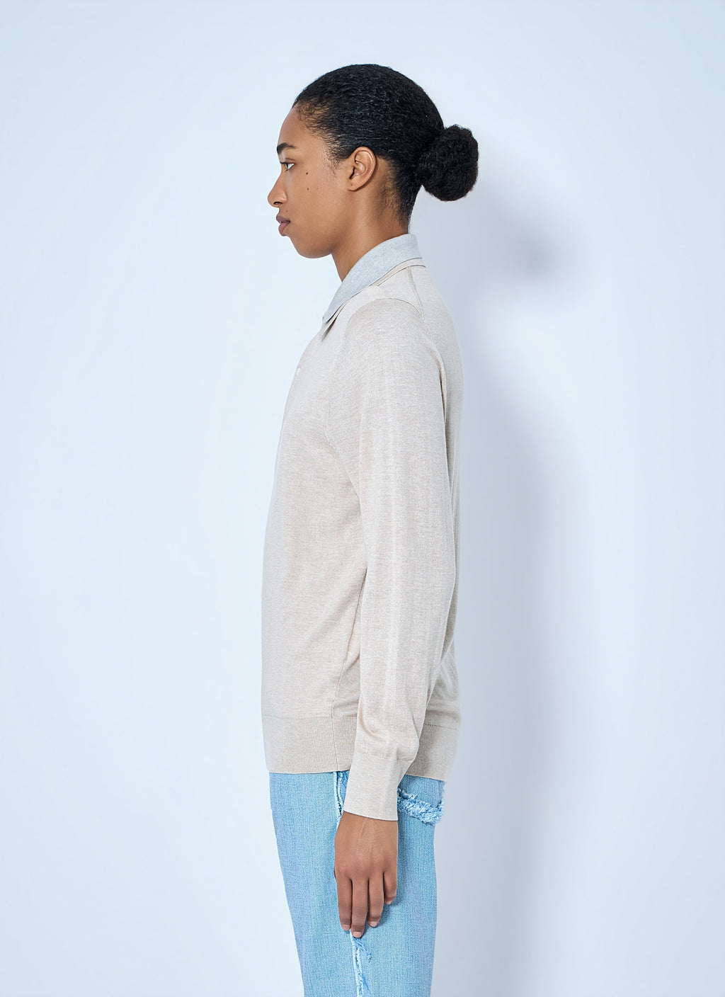 Layered Collar Knit Top