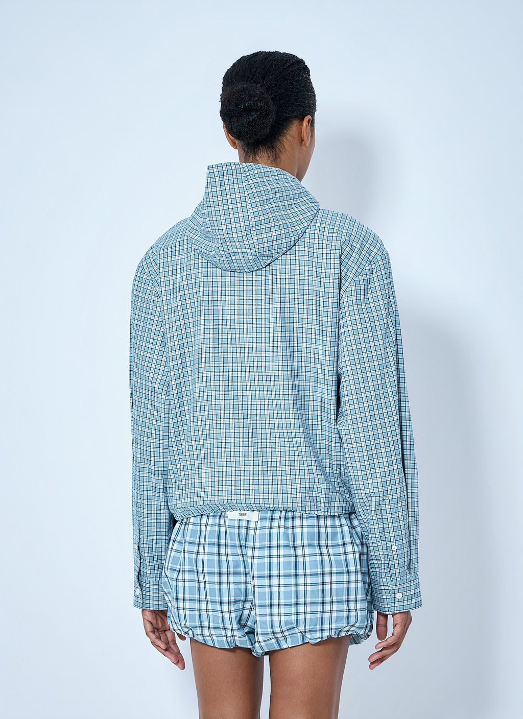 Hooded Check Jacket