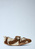 Suede Overlays Ballerina Sneakers