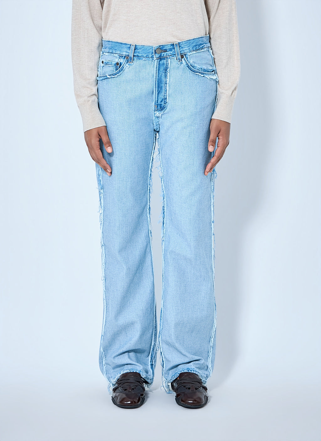 Frayed Denim Jeans