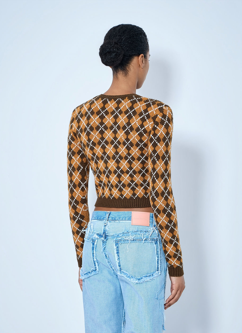 Argyle Knit Cardigan