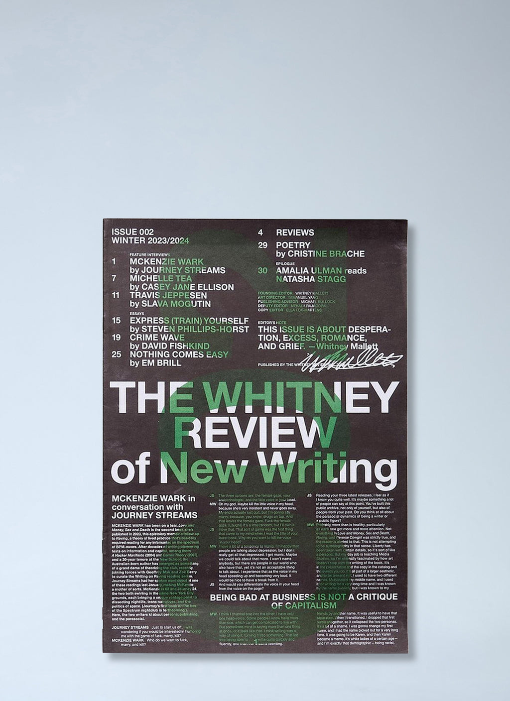 The Whitney Review Of New Writing Magazine Issue 2