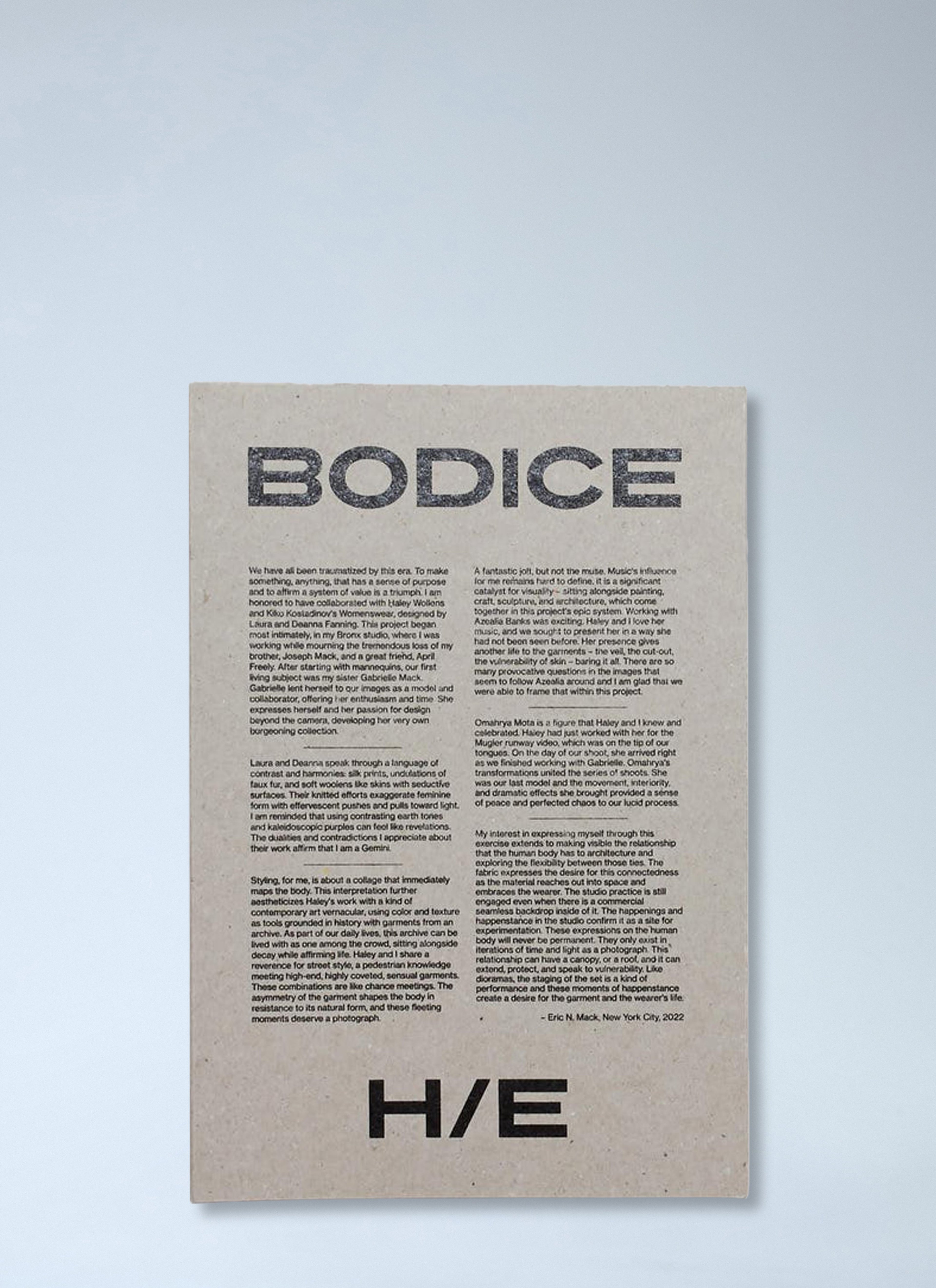 Bodice: Kiko Kostadinov Book