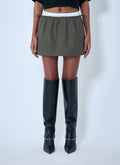 Elasticated Waist Mini Skirt