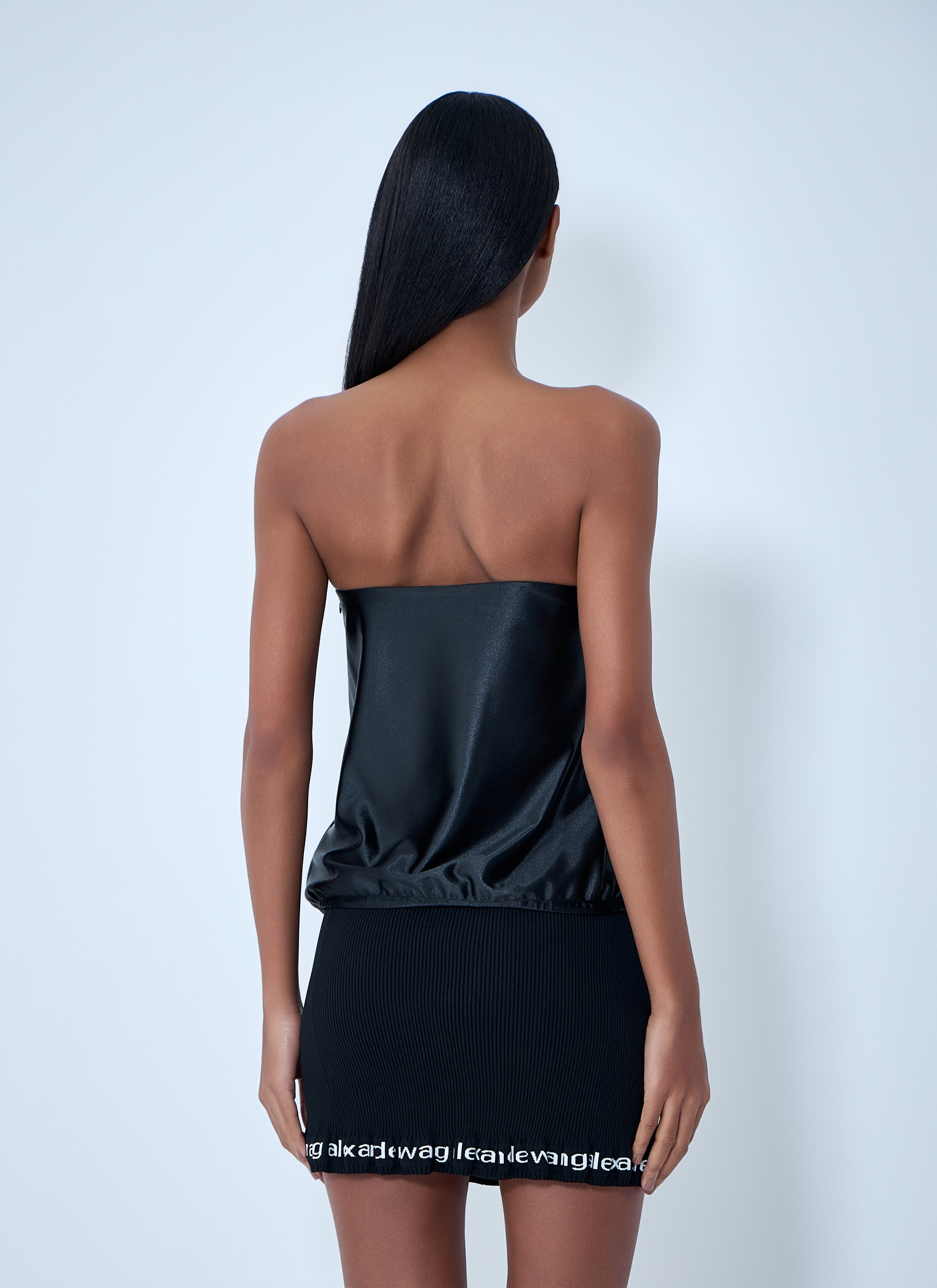 Strapless Satin Top