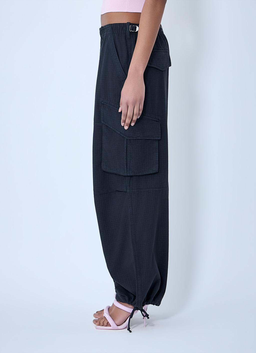 Drawstring Cargo Trousers