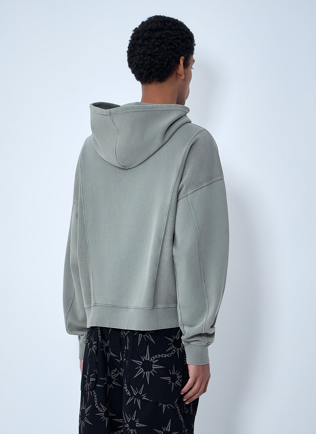 Graphic Motif Hooded Sweatshirt