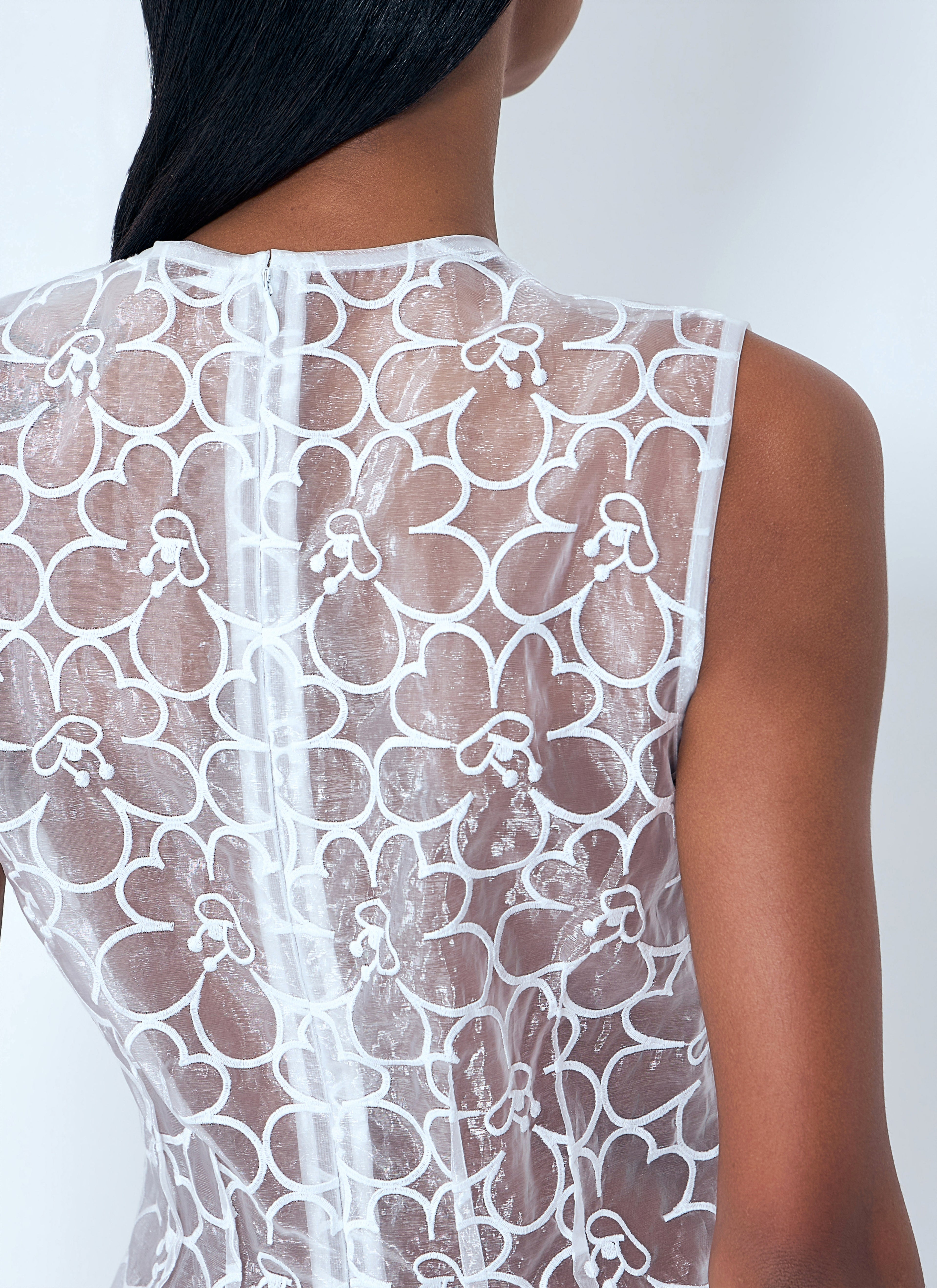 Sleeveless Lace Midi Dress