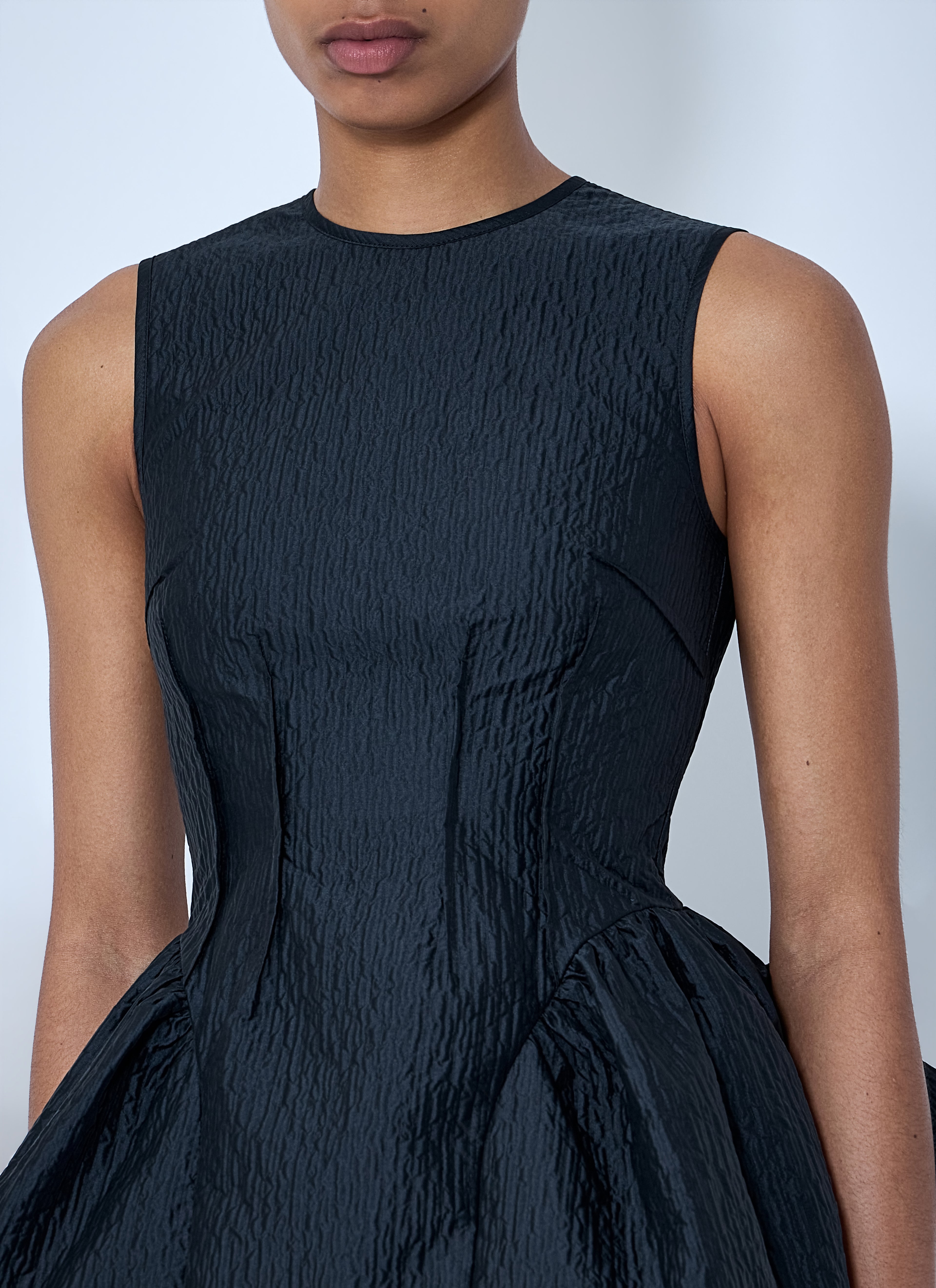 CBdaimi Stria Matelassé Peplum Top