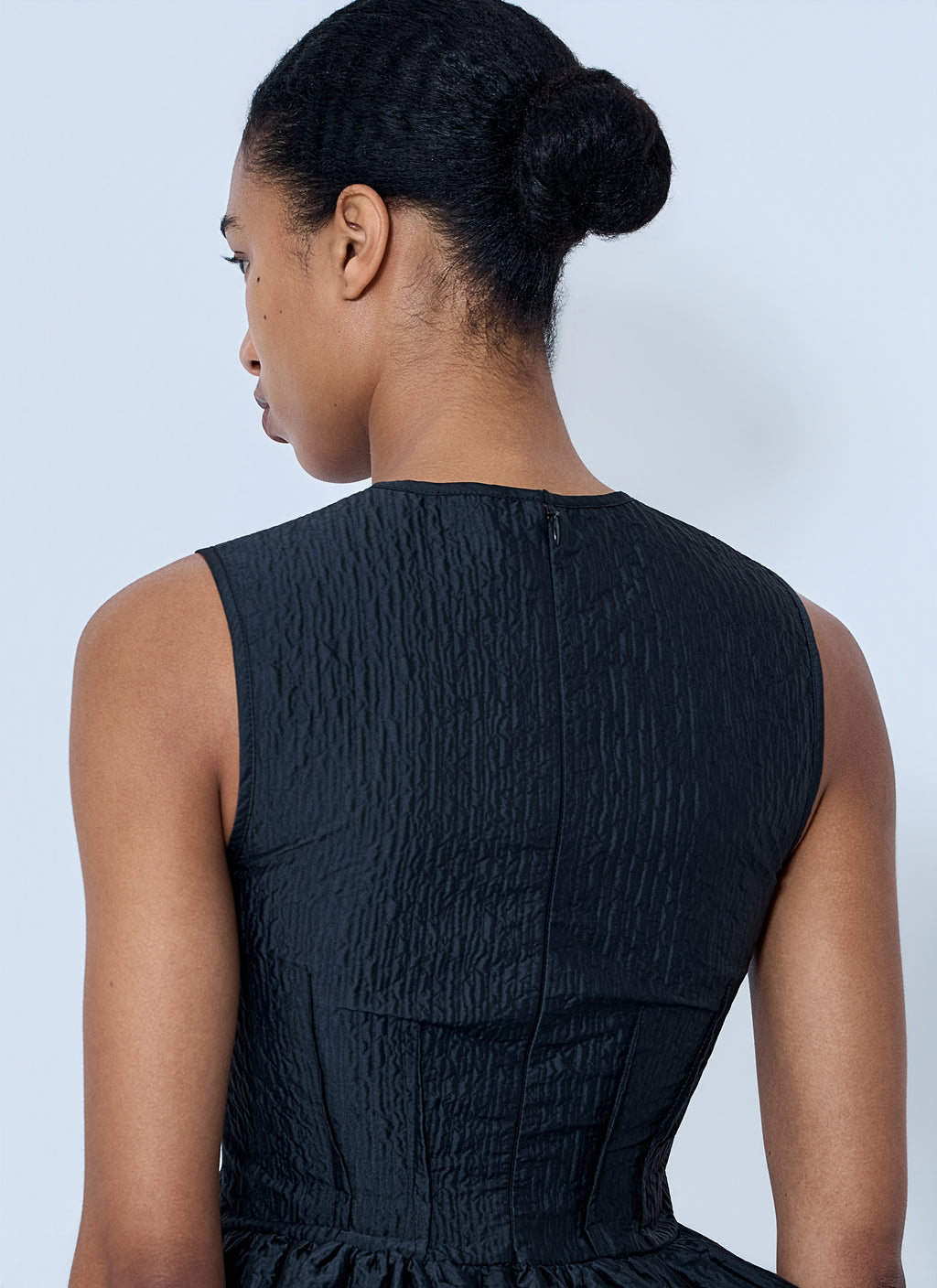 CBdaimi Stria Matelassé Peplum Top