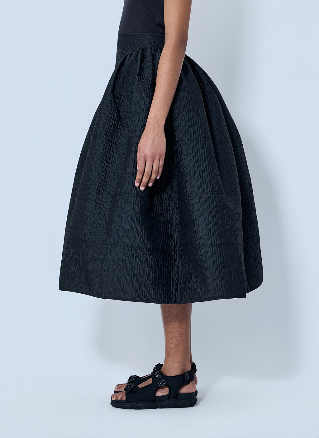 CBdaphne Skirt Stria Matelasse