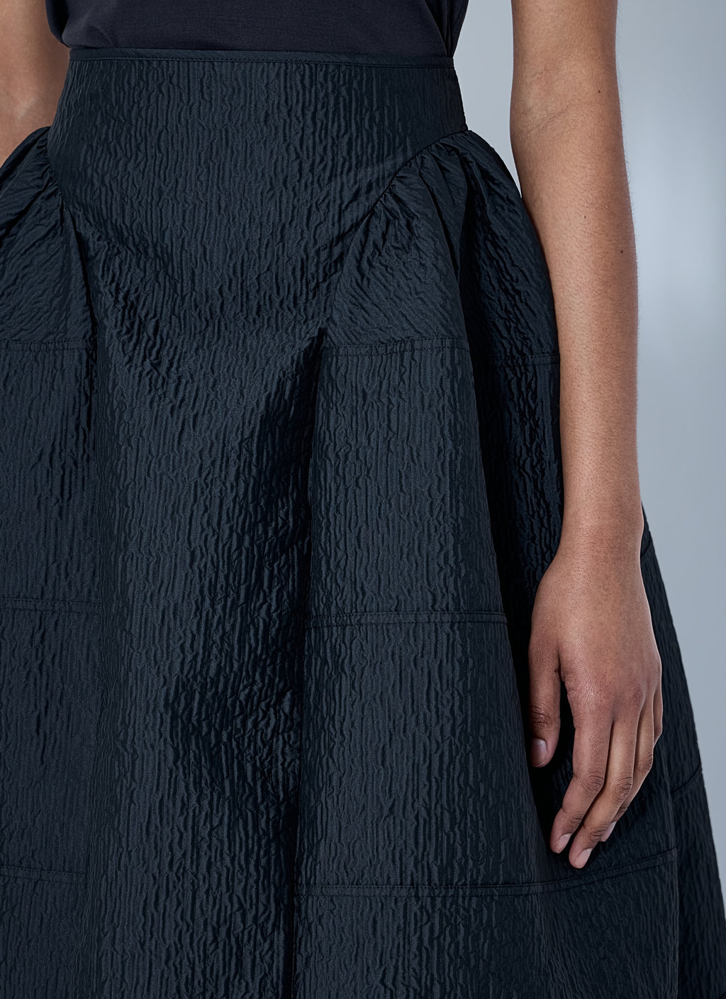 CBdaphne Skirt Stria Matelasse