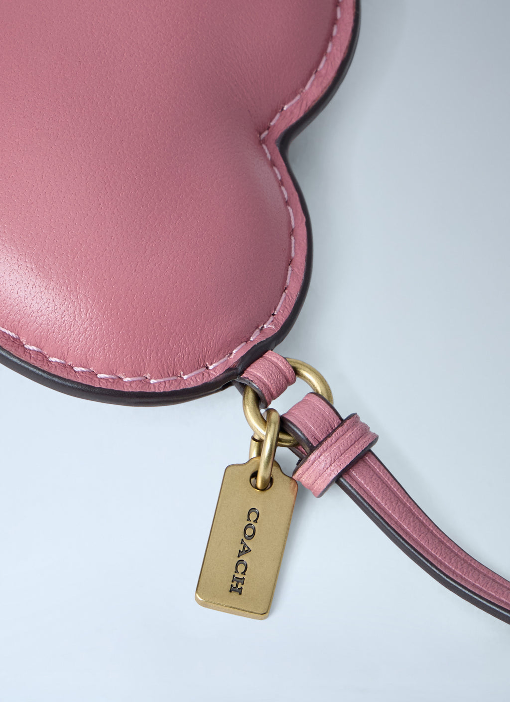Heart-Shaped Leather Bag Charm