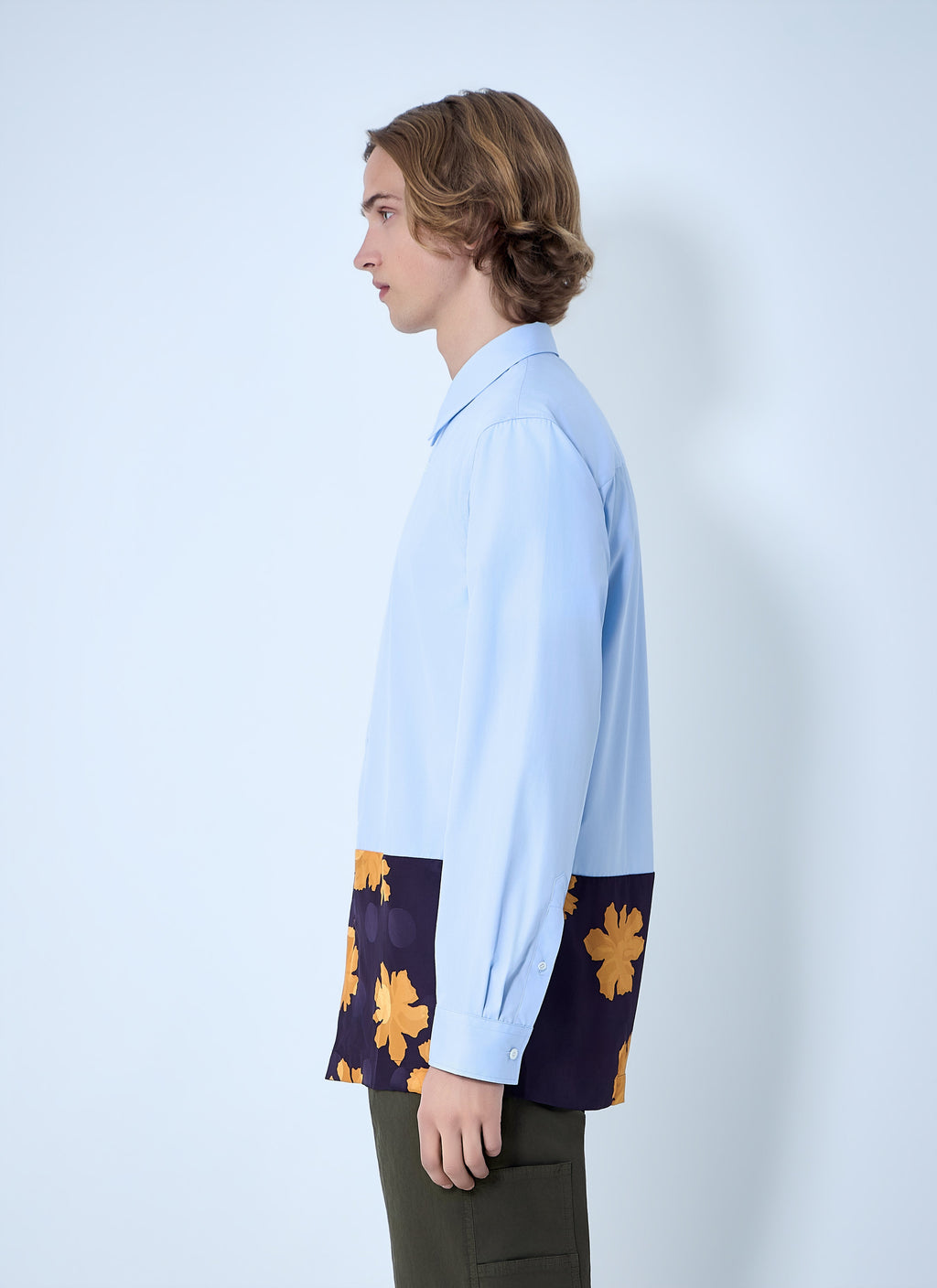Contrast Cotton Shirt