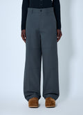 Wide-Leg High-Rise Trousers