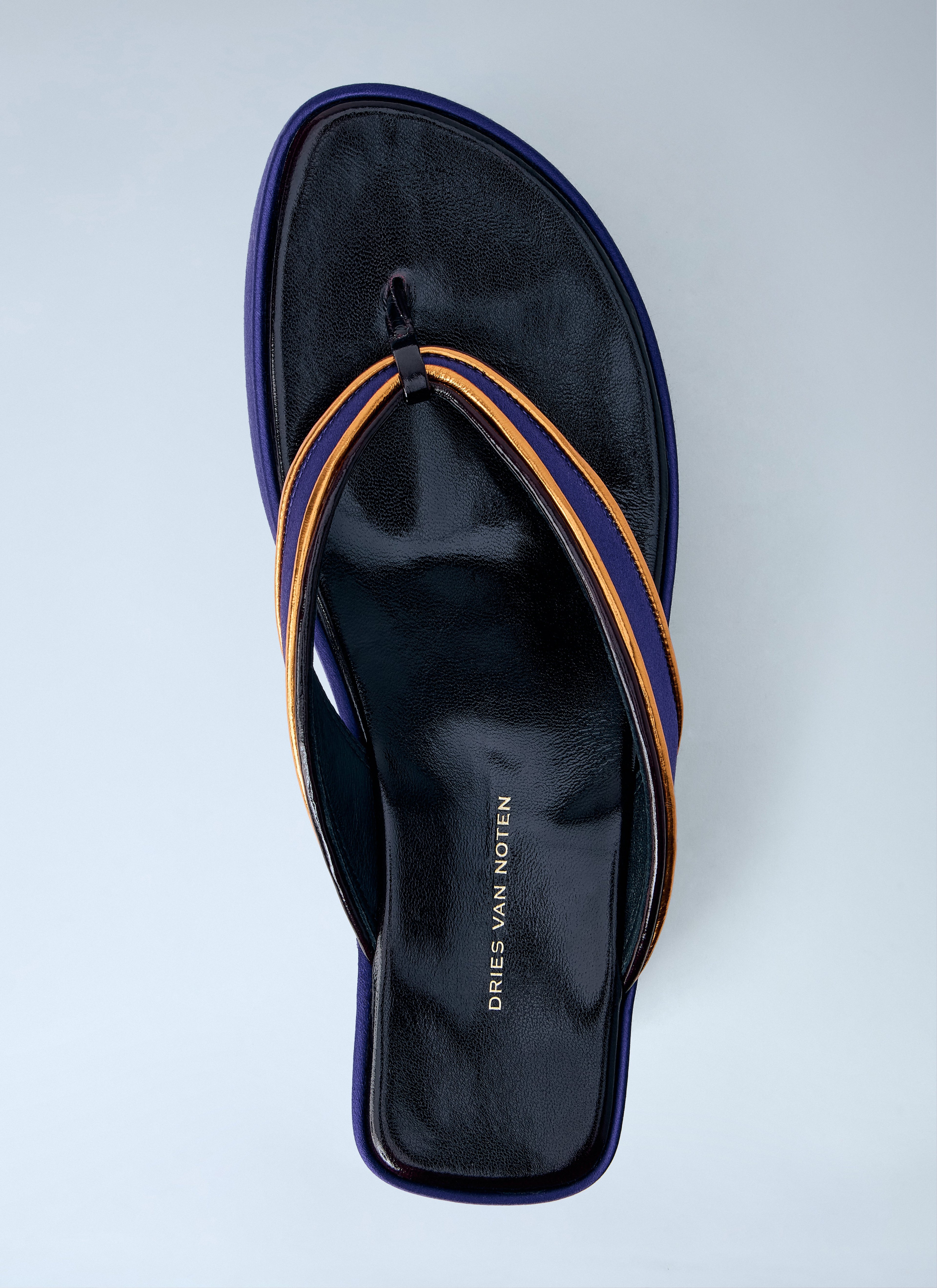 Satin Platform Thong Sandals