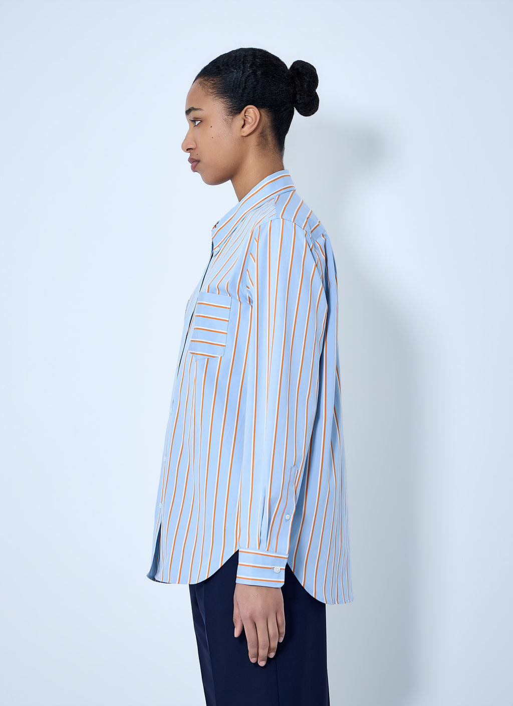 Striped Cotton Poplin Shirt